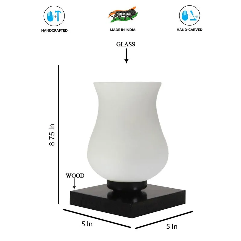 Gleamoray Milky Glass Table Lamp - White media 9