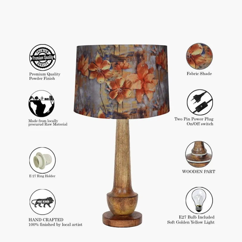 LightCrest Wooden Table Lamp - Multicolor media 6