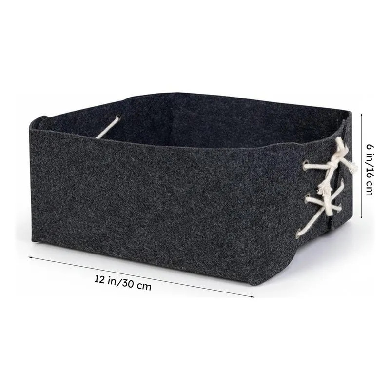 Yasha Felt Storage Basket media 5