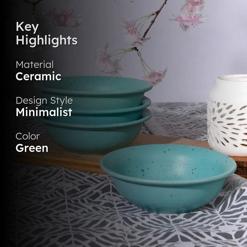Neelima Handmade Serving Bowl - 700 ML media 2