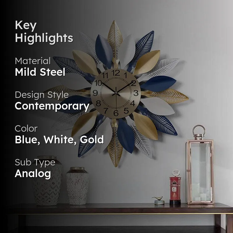 Hands Silent Wall Clock - Multicolor media 2