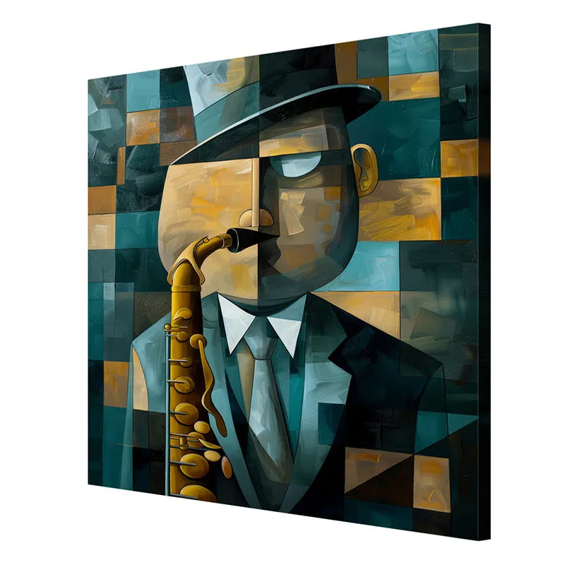 Jazz Musician Wall Painting media 6