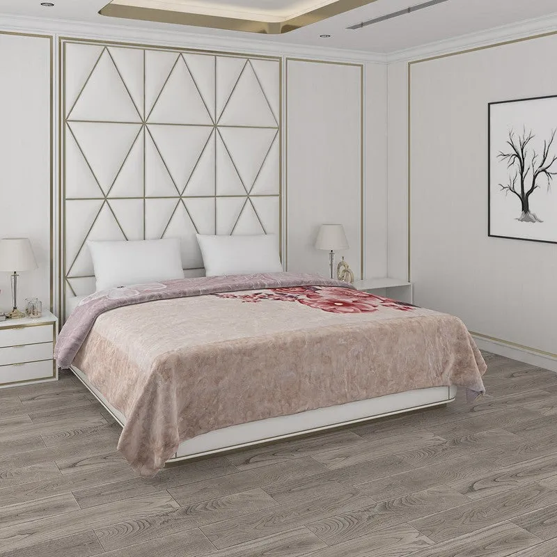 Monte Carlo Blush Blossom Reversible Blanket - 850 GSM media 5