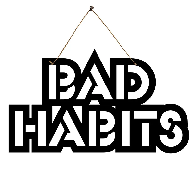Bad Habits Mild Steel Wall Accent media 3