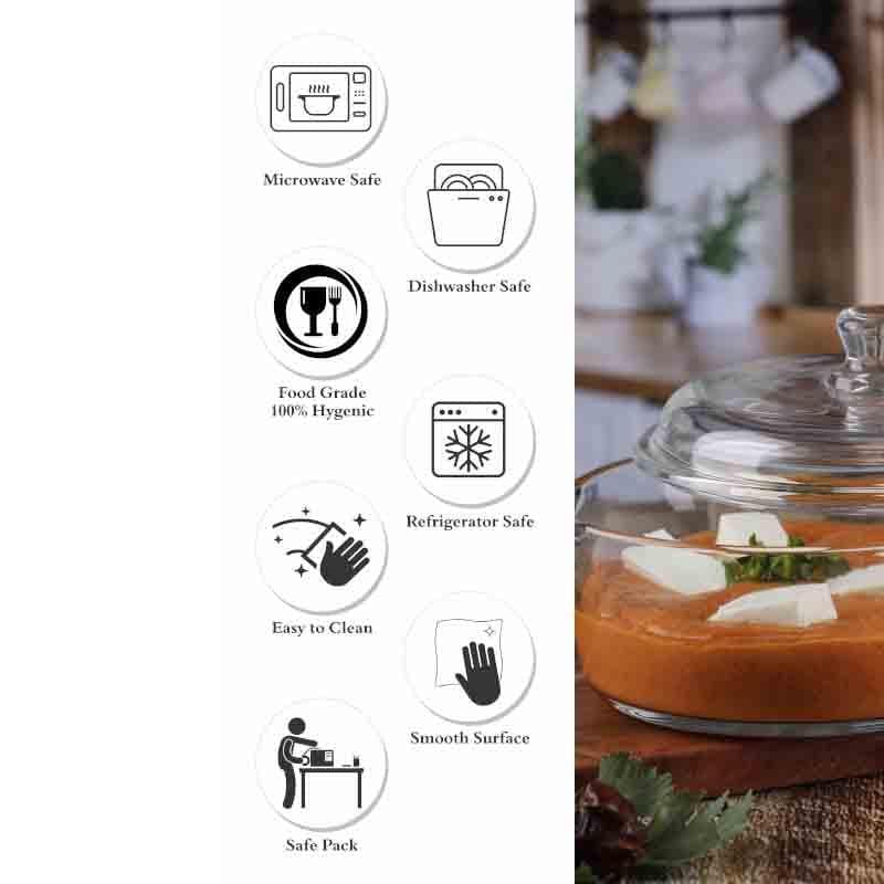 Perika Glass Serving Pot - 1000 mL media 5