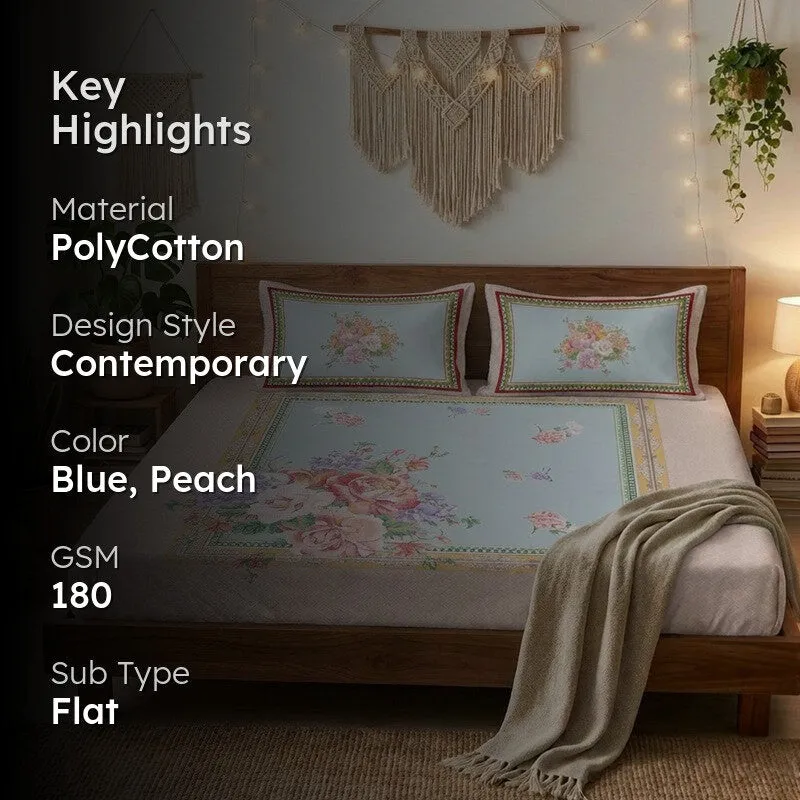 Petal Soft Printed Bedsheet - 180 GSM media 2