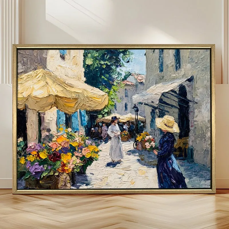 Petal Lane Canvas Wall Painting With Frame media 4