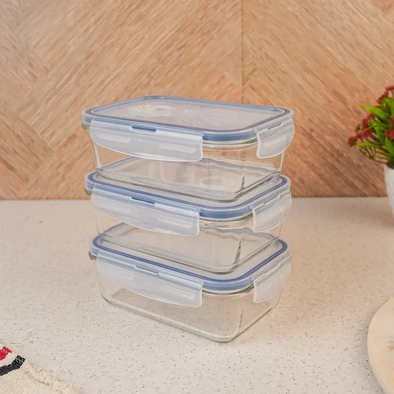 Jisu Nidora Transparent Storage Container (800 ML) - Set Of Three media 5