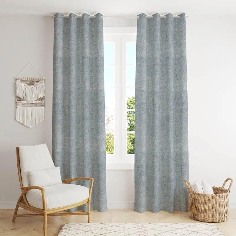 Zephyr Jacquard Single Curtain (Grey) media 1