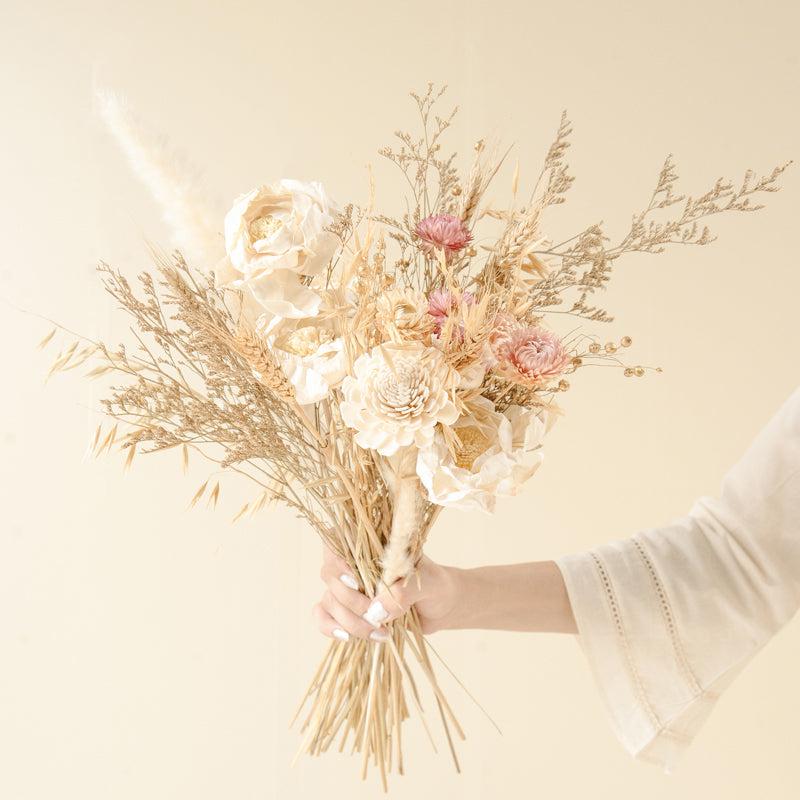 Ivory elegance Dried Flower Bunch media 4