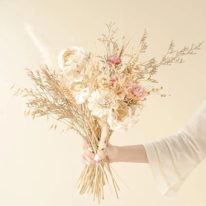 Ivory elegance Dried Flower Bunch media 4