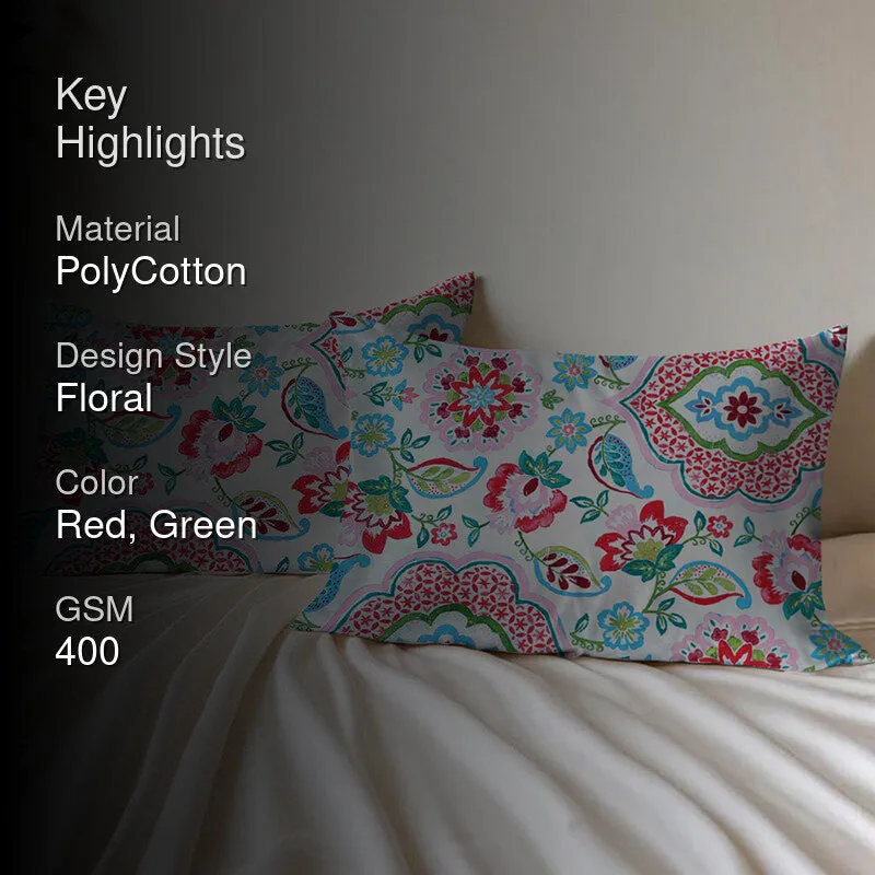 Scarlet Petals Pillow Cover - Set Of Two media 2