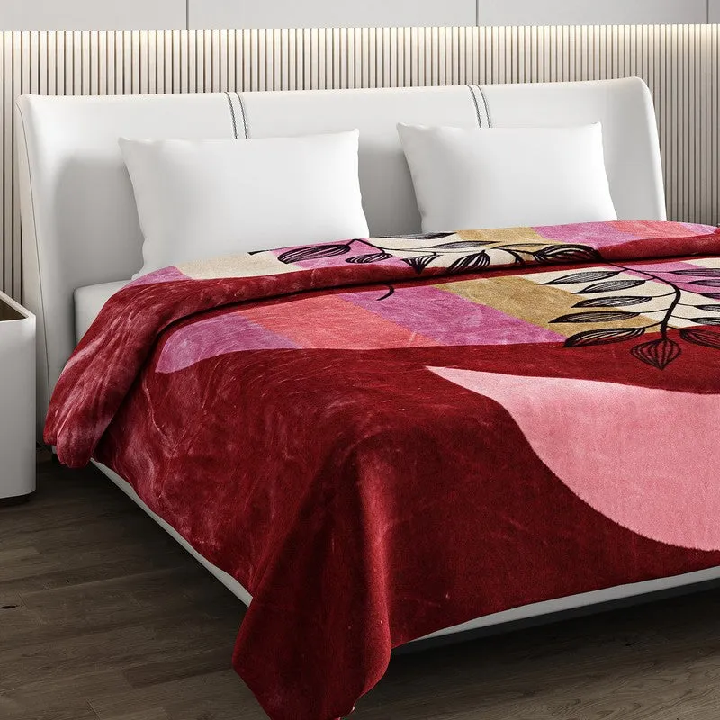 Monte Carlo Crimson Blossom Blanket - 1000 GSM media 4