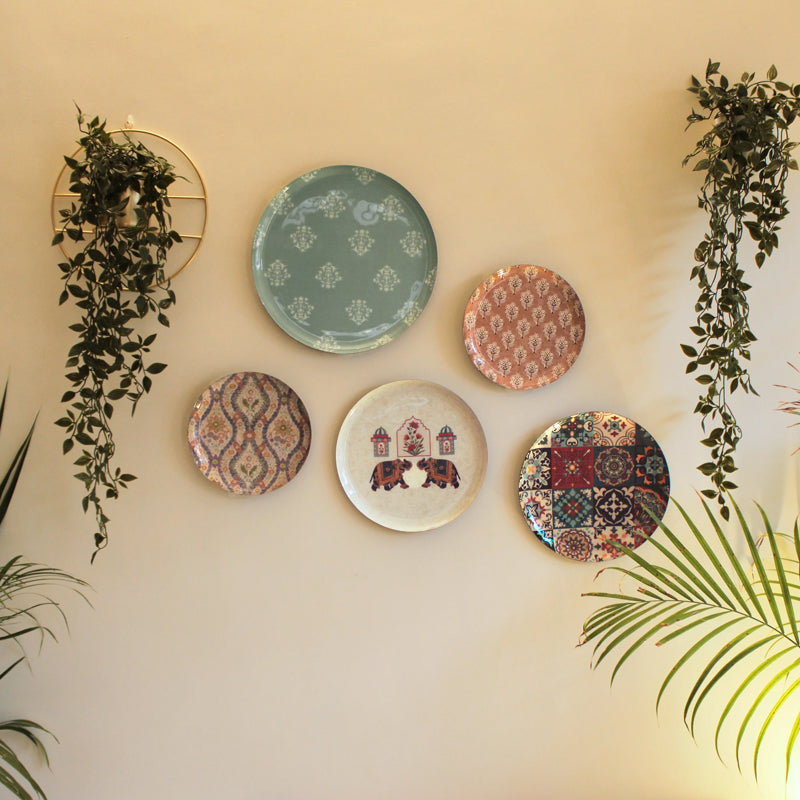 Jaipur Metal Wall Plate - Set Of Five media 3