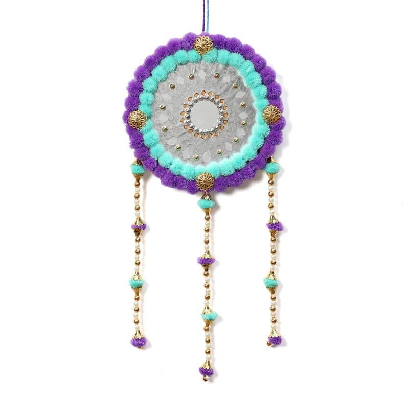 Round Festive Latkan - Aqua & Purple media 4