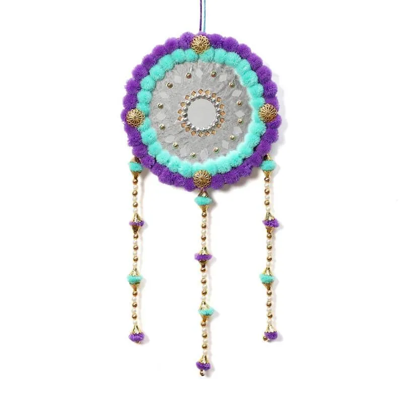 Round Festive Latkan - Aqua & Purple media 4