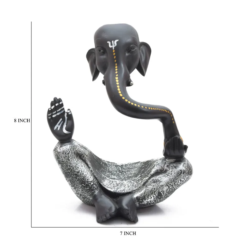 Ganapati Glow Resin Idol - Black media 5