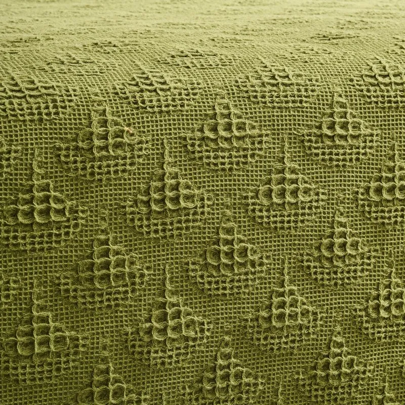 Geo Haven Cotton Bedcover (Green) (350 Gsm) - Two Piece Set media 5