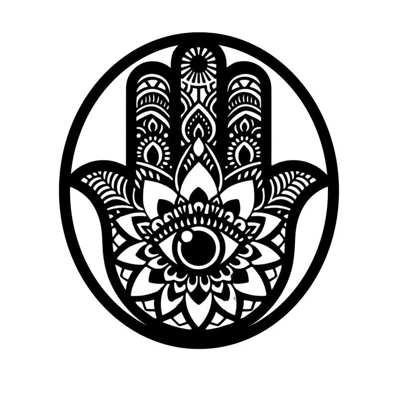 Hamsa Hasta II Iron Wall Accent media 4