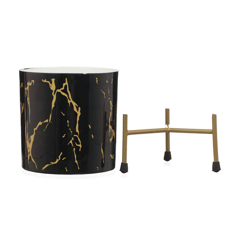 Nauko Planter With Stand (Black) - Two Piece set media 15