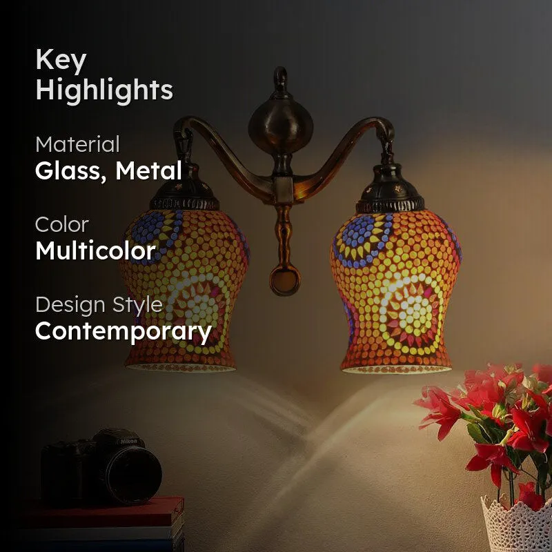 Varna Metal Mosaic Wall Lamp media 2