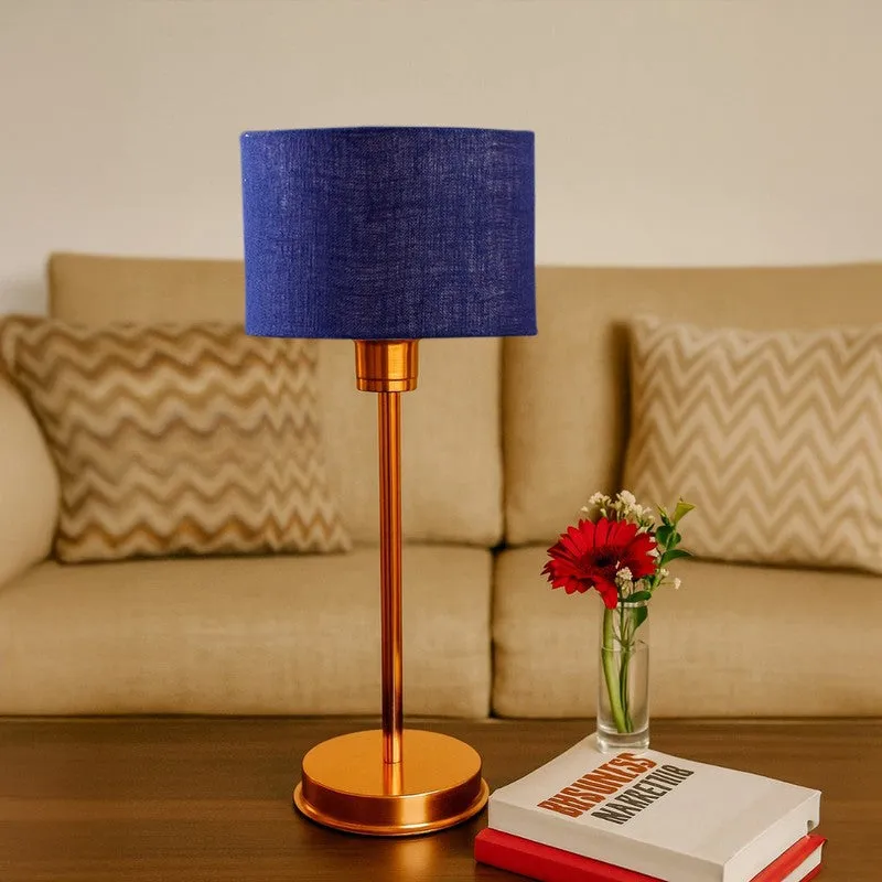 Kavira Karo Metal Table Lamp - Blue media 4