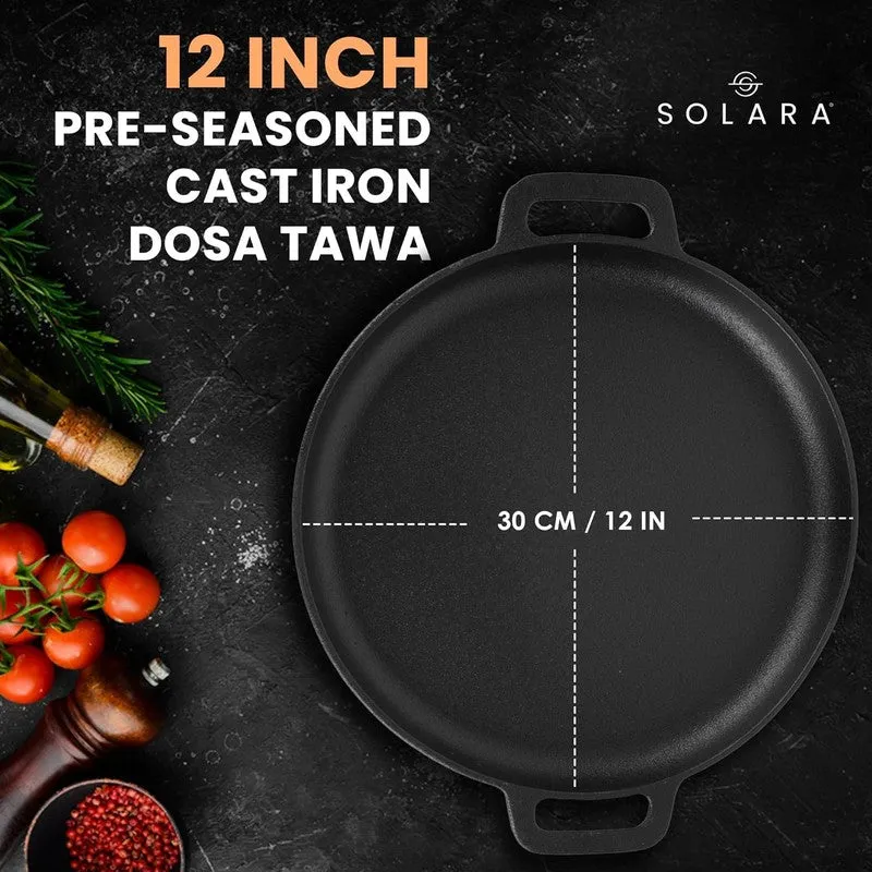 Solara Brewora Cast Iron Dosa Tawa - 30 cm media 10