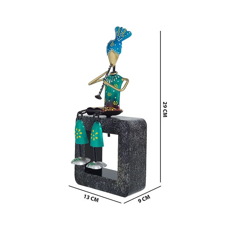 Musician Figurine Decorative Showpiece - Green,Blue media 7