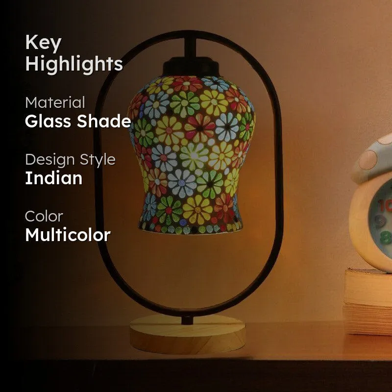 Dazzle Daze Glass Table Lamp - Multicolor media 2