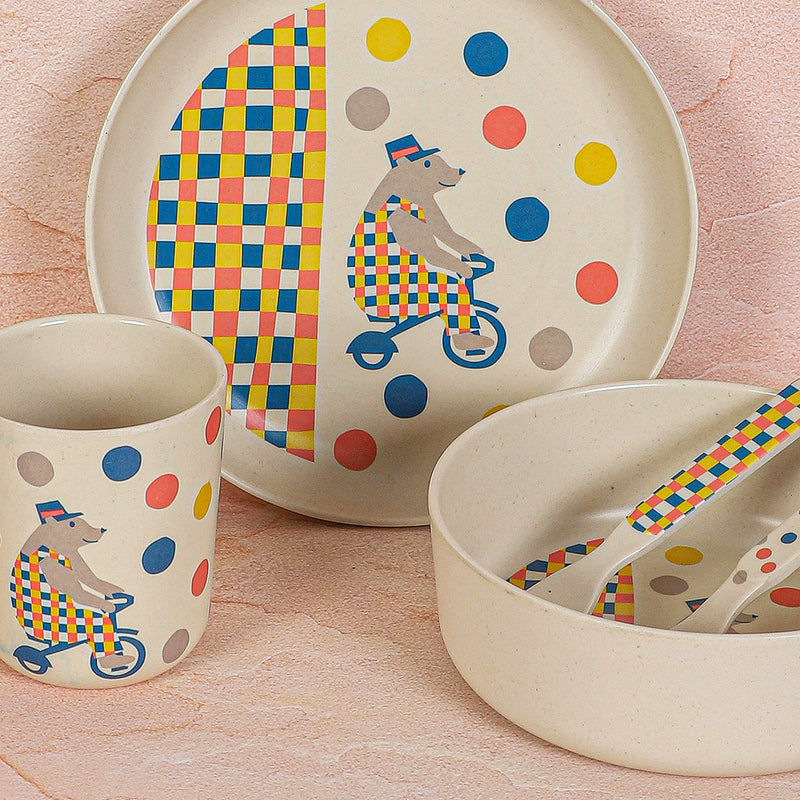 Mr Jolly Mouse Dinner Set - Five Piece Set media 6