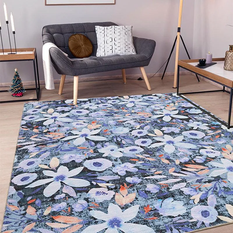 Abigail Floral Carpet - Blue media 3