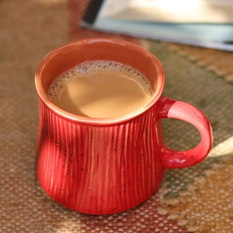 Carmila Ceramic Tea Cup (180 mL)/Red) media 3