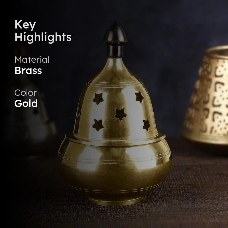 Akhand Aarti Brass Diya - Small media 2