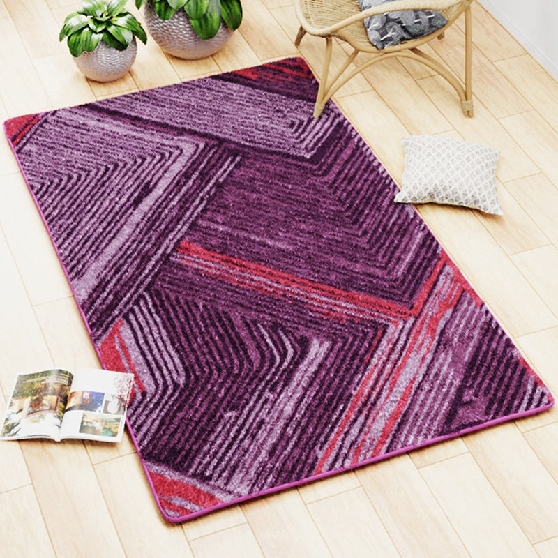 Albion Geometric Area Rug - Purple