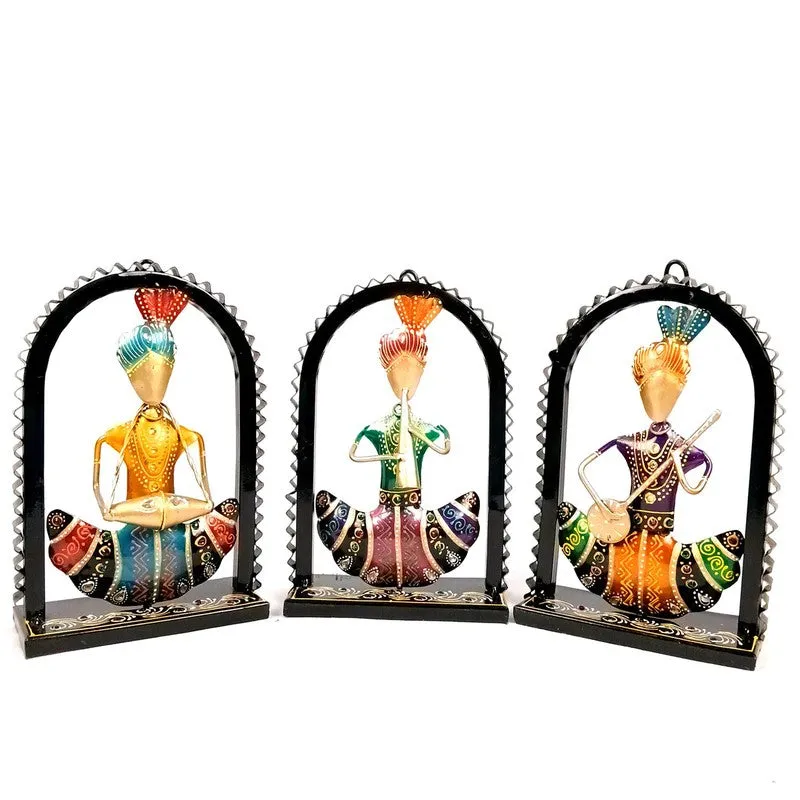 Folk Musician Frames Iron Wall Accents - Set Of Three media 4
