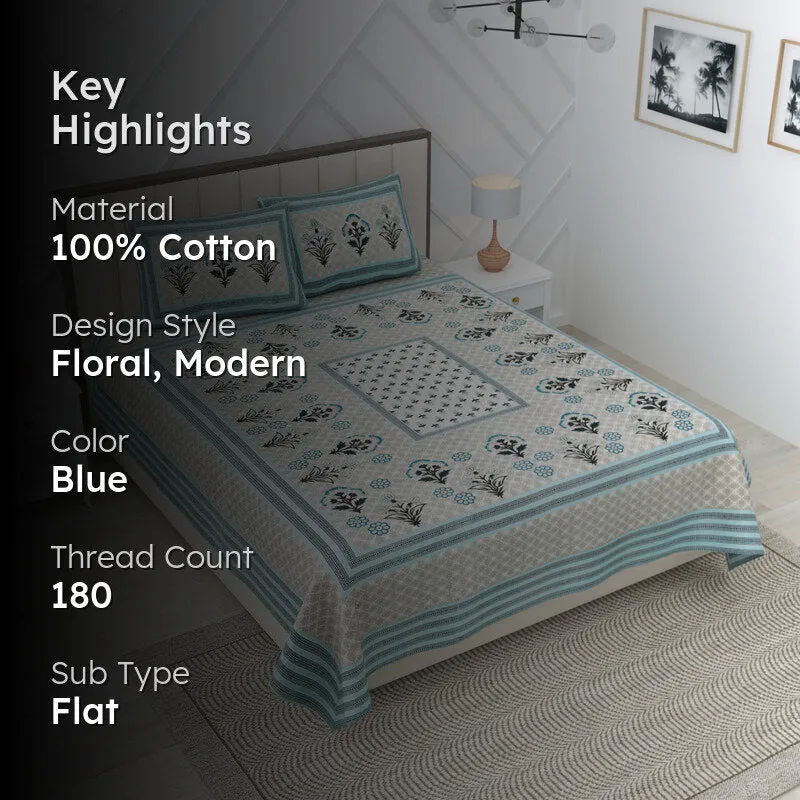 Bagichi Vibes Cotton Bedsheet - 180 TC media 2