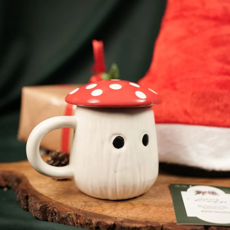 Merry Ceramic Coffee Mug (270 mL) - Two Piece Set media 4
