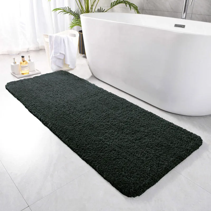 Nuo Luxe Micro Fiber Runner Rug - Forest Green media 1