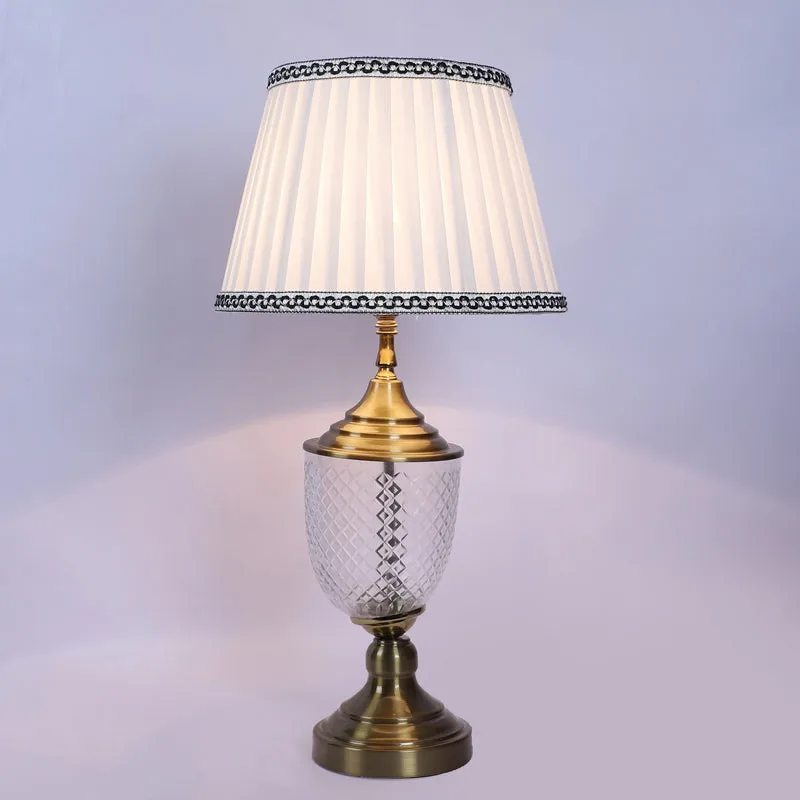 Axyle Glow Iron Table Lamp - White,Gold media 6