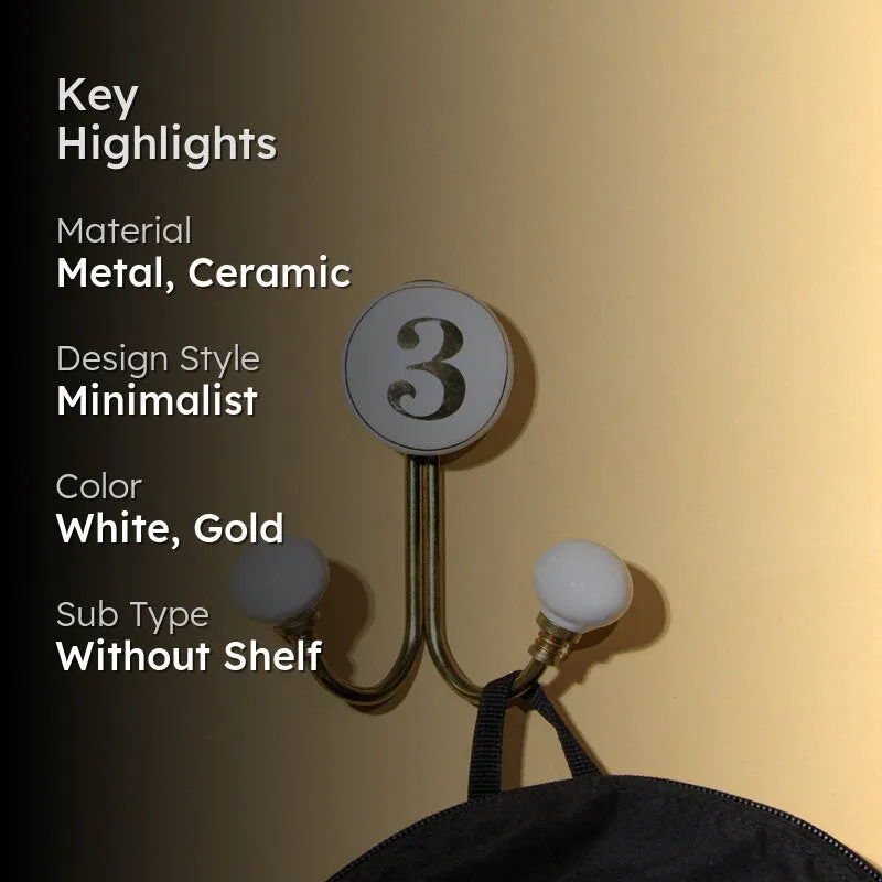 Numerical 3 Filigree Wall Hook media 2