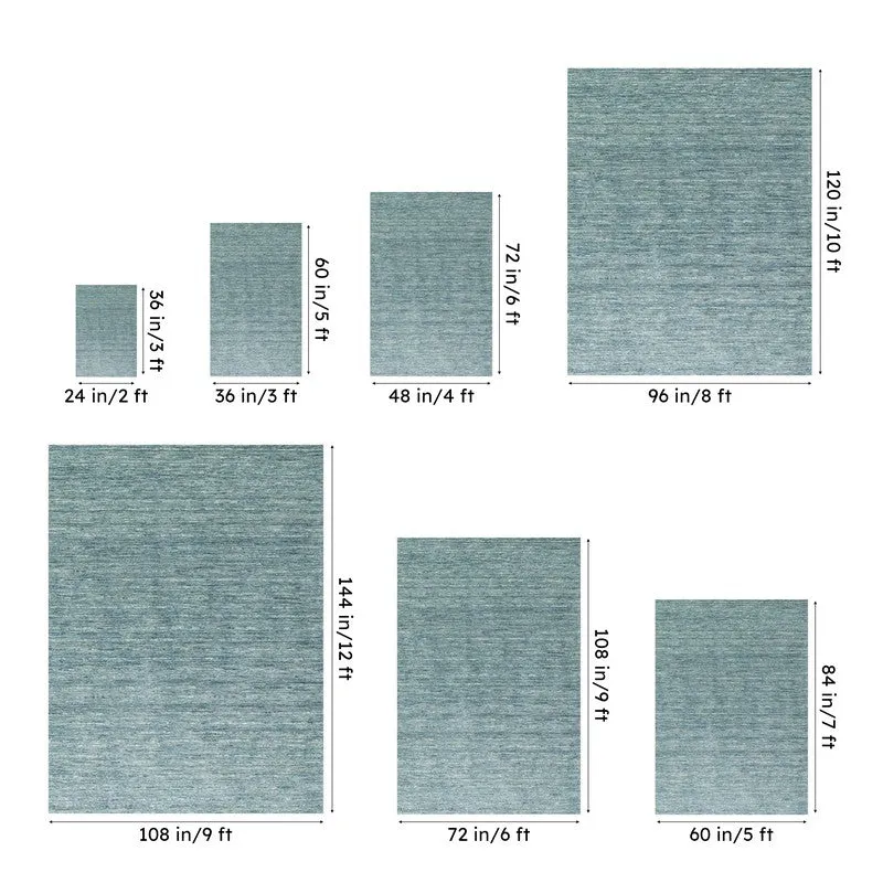 Leyla Hand Woven Wool Rug - Teal media 13