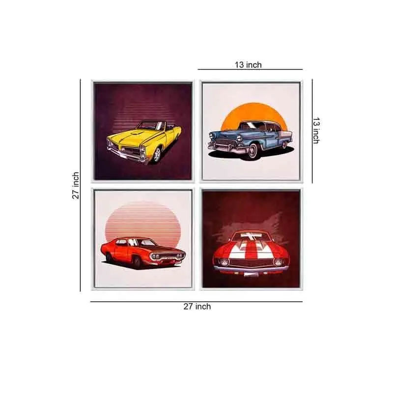 Mustang Poly Canvas Wall Art - Set of Four media 7
