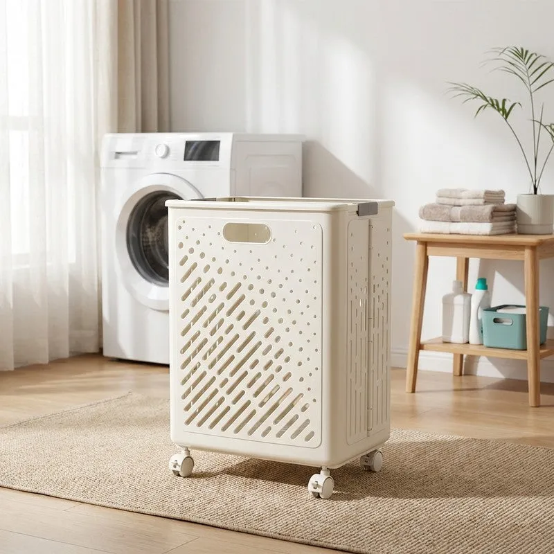 Rioware FreshFlow Laundry Basket - White media 1