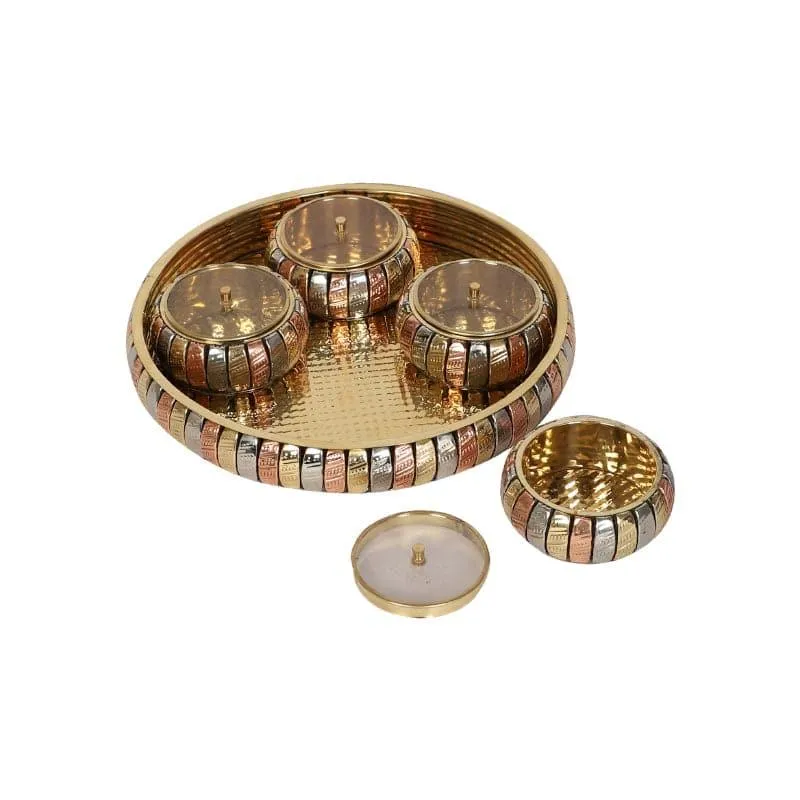 Vidra Ethnic Basket With Jar - Set Of Five media 3