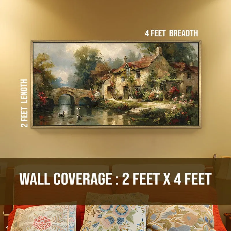 Sunlit Courtyard European Wall Art media 8