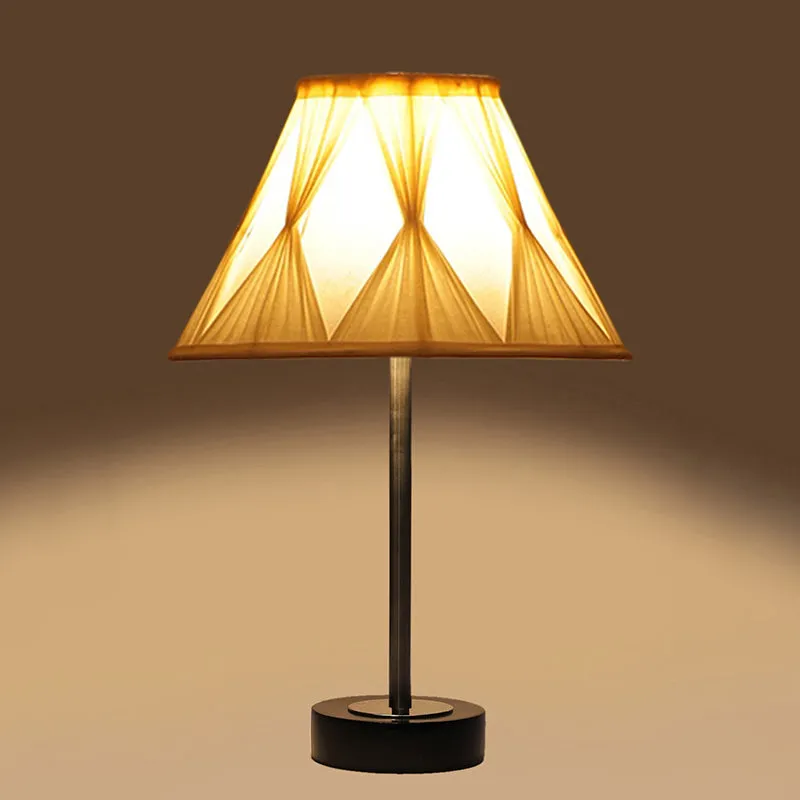 Pleatra Pinch Rodin Wooden Table Lamp - OffWhite,Silver,Black media 6