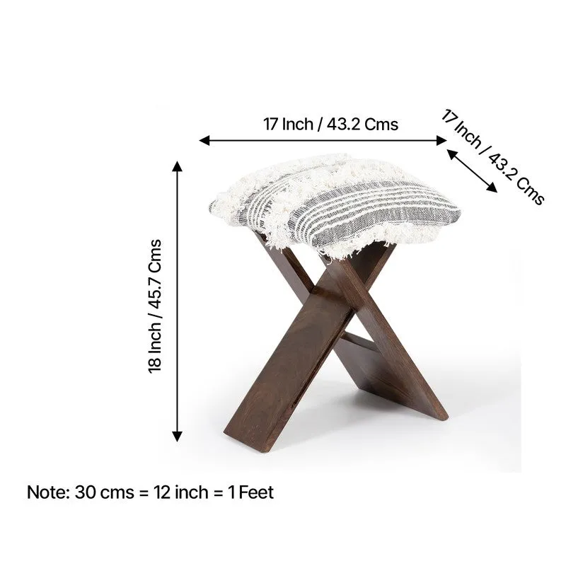 Gavro Sheesham Wooden Bench - Grey media 10