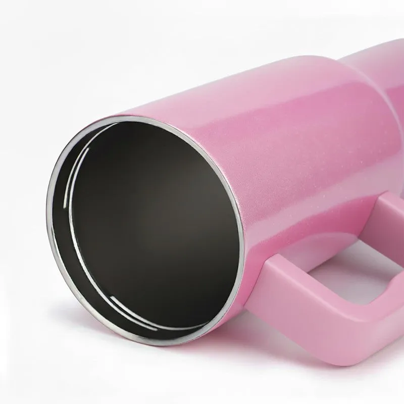 Iridescent Stainless Steel Tumbler (1200 ML) - Light Pink media 5