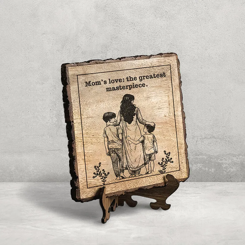 Greatest Masterpiece Wood Showpiece - Square media 3