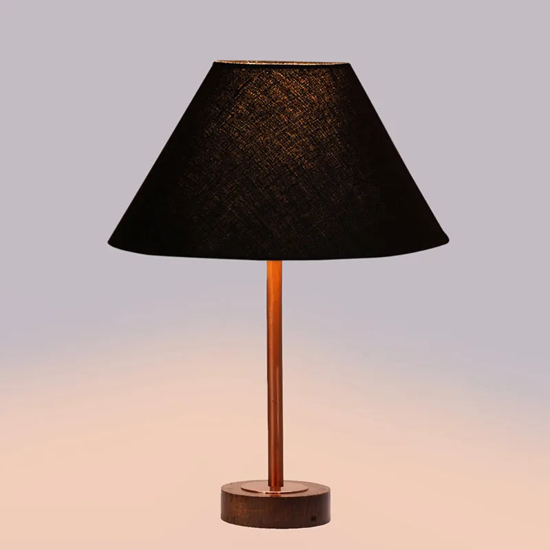 Cotin II Rodin Wooden Table Lamp - Black,Copper,Brown media 5